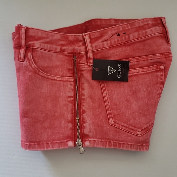 New G by GUESS Elbertyna Zipper Short SZ 27 - Picture 7 of 7